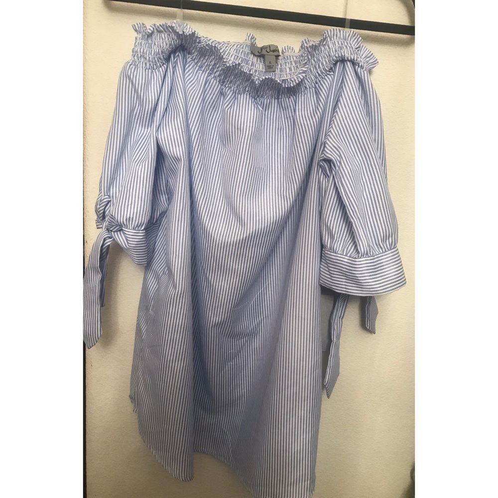 J for Justify Off the Shoulder Shirt